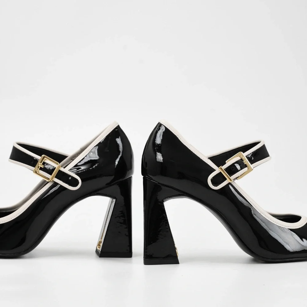 NWT Jorge Bischoff Black Patent Leather Mary Jane Pumps | BR Designer 🇧🇷 - Picture 8 of 9